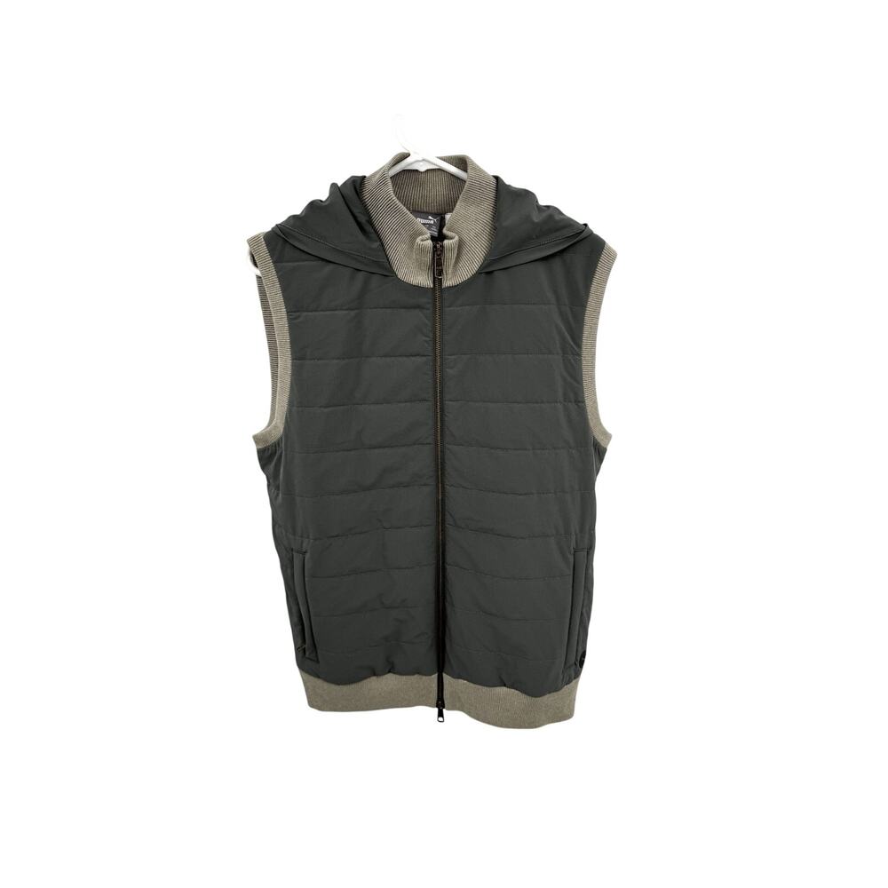 PUMA Men's Clubhouse Hybrid Golf Vest Mineral Pebble Gray Size Medium Primaloft
